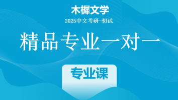 2025届中文系考研1V1定制高端课程|专业一标准班