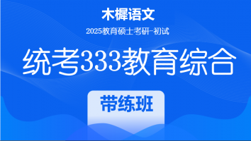 2025年统考333教育综合考研辅导课程|带练班