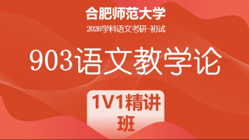 2026年合肥师范大学903语文教学论课程|1V1精讲班